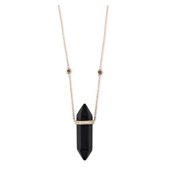 ShopNK x Jacquie Aiche Onyx Crystal Necklace SHOP NK